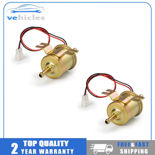2-Piece Electric Fuel Pump Universal Direct-Discharge Low-Pressure Gas/Diesel 12V HEP-02A new