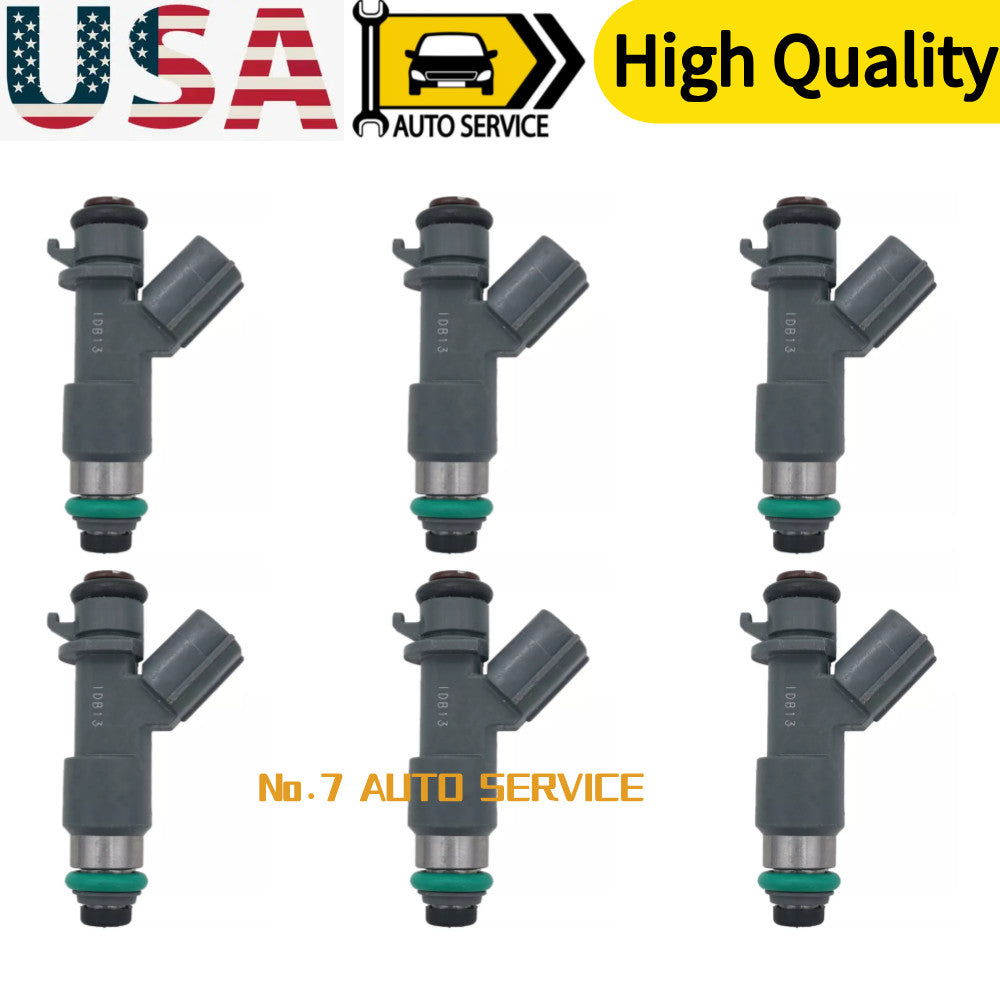 6 Fuel Injectors 08-17 for HONDA for ACURA 3.5L 3.7L V6 16450-R70-A01 FIT