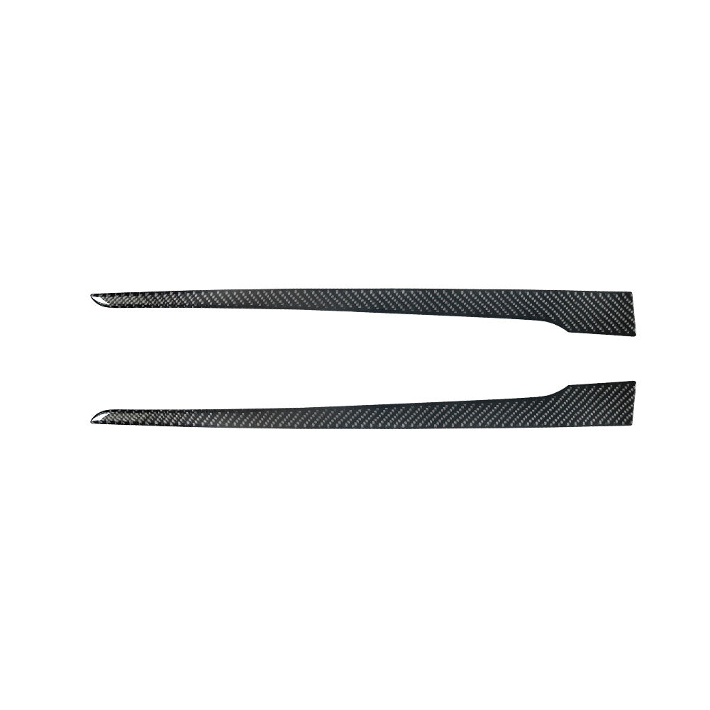 2X Rear Door Interior Trim Strip Cover Carbon Fiber for Chevy Impala 2014-2020