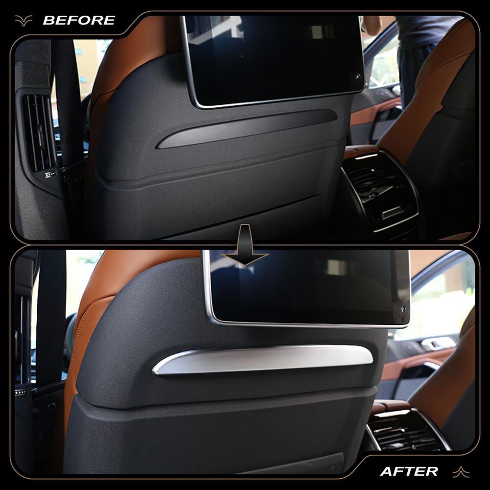 for BMW X5 X6 X7 G05 G06 G07 2019-2023 Front for Seat Back Decorative Strip Silver