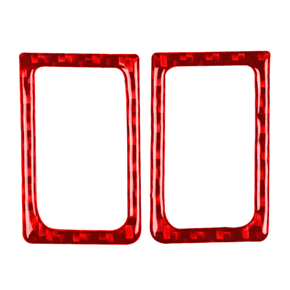 Interior Door Lock Pins Frame Cover Trim for Nissan GTR R35 2008-2020 Red 2pcs