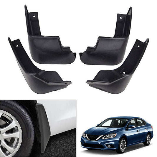 Mud Flaps Splash Guards Mudguards Set Fit for Nissan Sentra Pulsar Sylphy B17 13-18