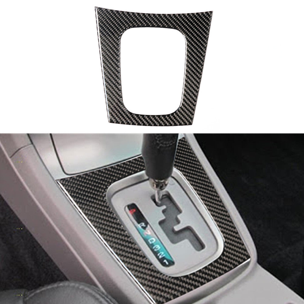 Carbon Fiber Gear Shift Panel Outer Frame Trim Cover for Subaru Forester 2005-08