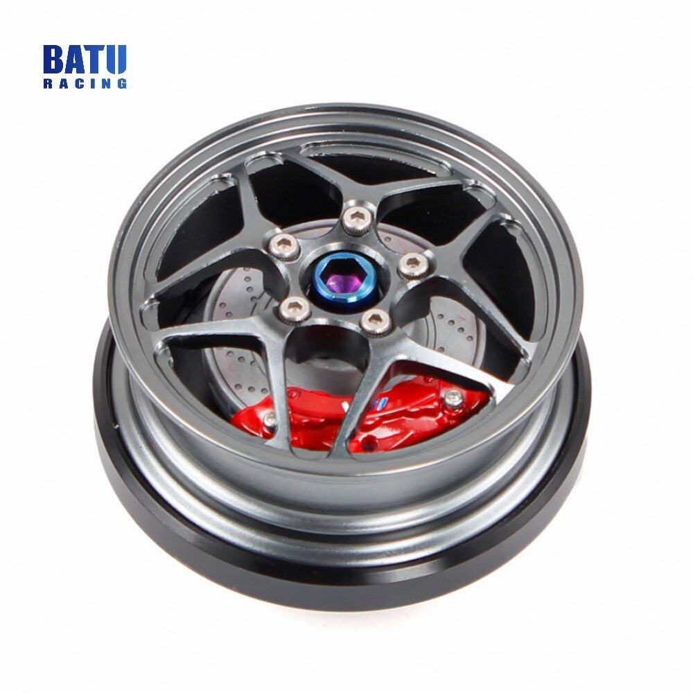 Wheel Hub Style Gunmetal Engine Oil Cap Filler Cover JDM for Honda for Acura