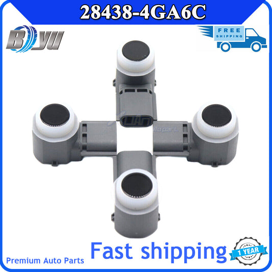 Parking sensor 28438-4GA6C for front and rear bumpers of for Infiniti Q50, Q60, QX60, QX50, and QX70.