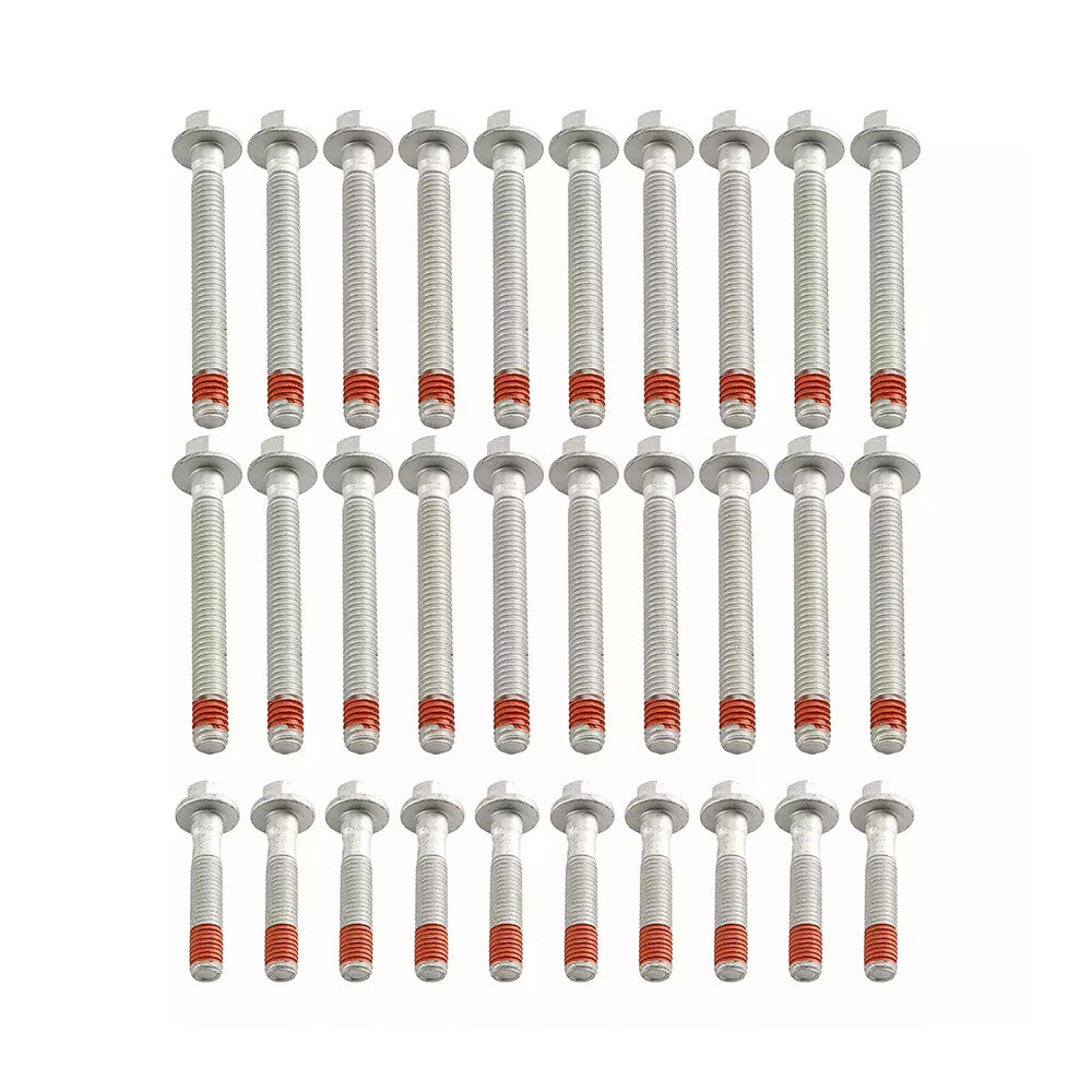 30pcs Head Bolts for Cadillac for Chevrolet for Buick for Hummer for GMC 4.8L 5.3L 5.7L ES72220