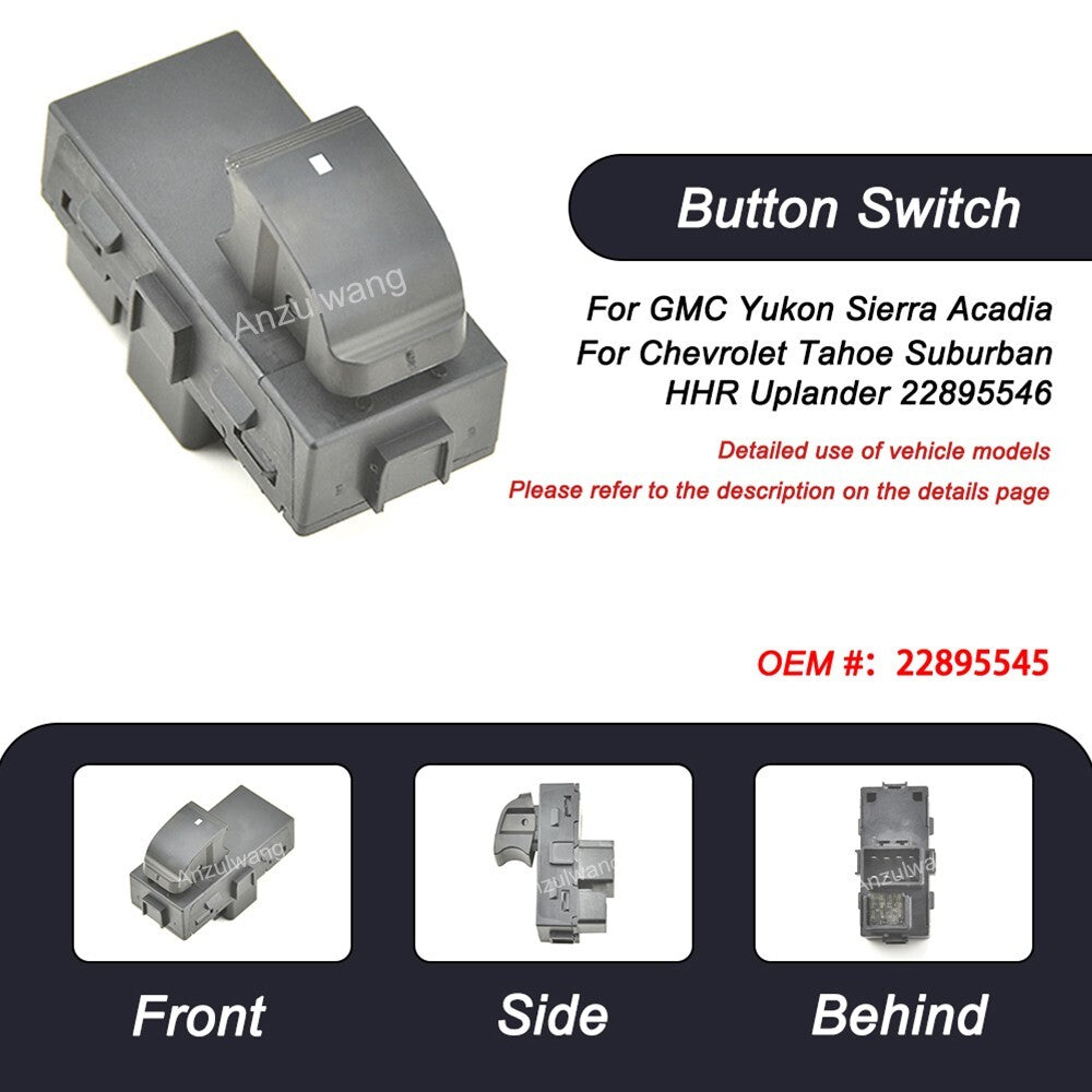 22895545 Dossiler Car Window Lifter Button Switch for GMC for Yukon for Sierra Acadia Fo