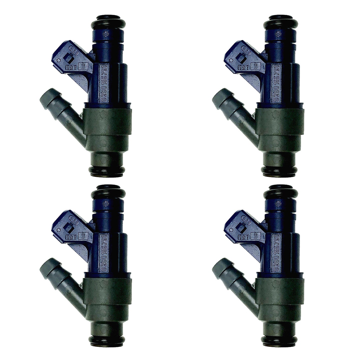 Set of 4 Fuel Injectors 0280155791 for 1998-2000 for VW for Golf for Jetta Beetle 2.0L FJ747