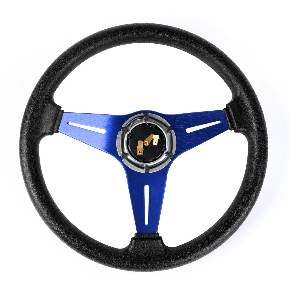 6 Hole 13.5 Drifting Racing Steering Wheel +Quick Release Adapter Aluminum