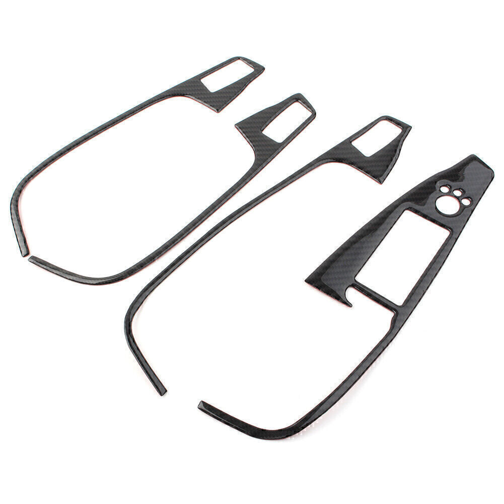 For 2009-2017 2016 for Audi Q5 Carbon Fiber Interior Window Switch Button Cover Trim