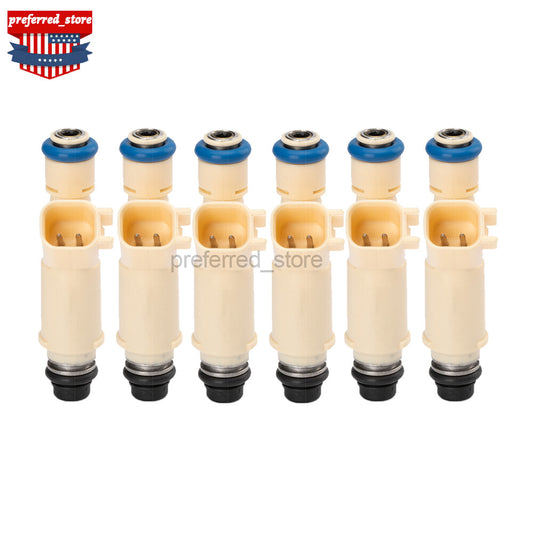 6Pcs Fuel Injector 195500-3520 Fit for Ford Escape 3.0L V6 2001-2003 YL8E-C7B