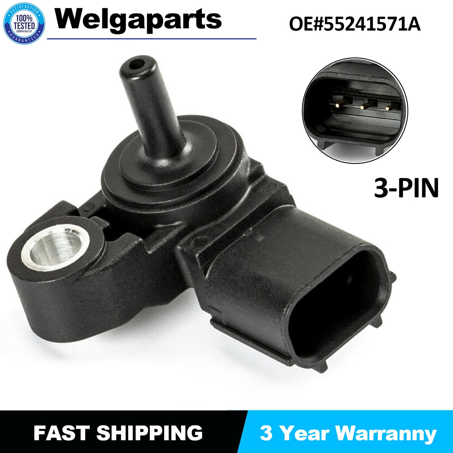 Map Mass Air Flow Pressure Sensor 55241571A For Panigale 959 1199 1299 Diavel US