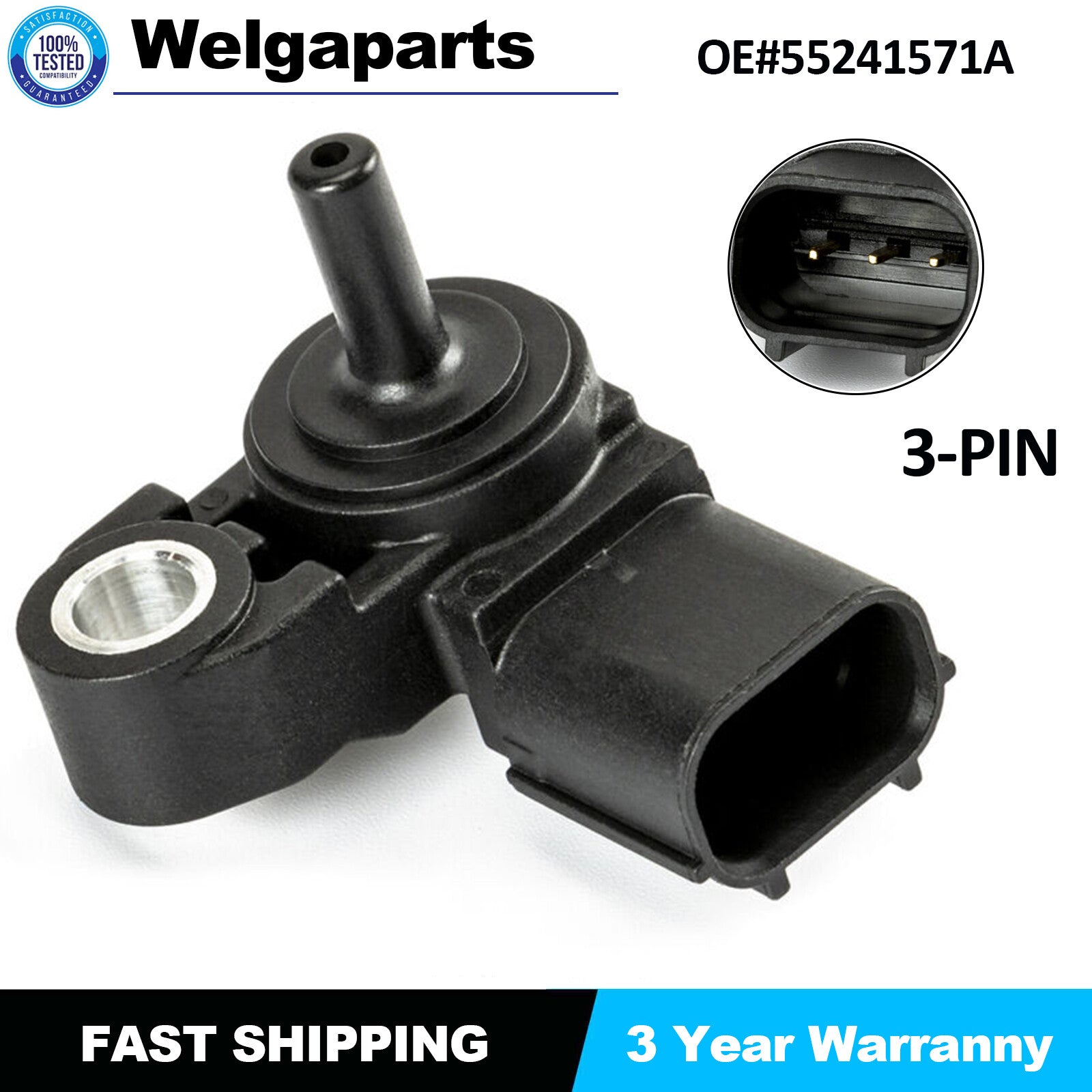 Map Mass Air Flow Pressure Sensor 55241571A For Panigale 959 1199 1299 Diavel US