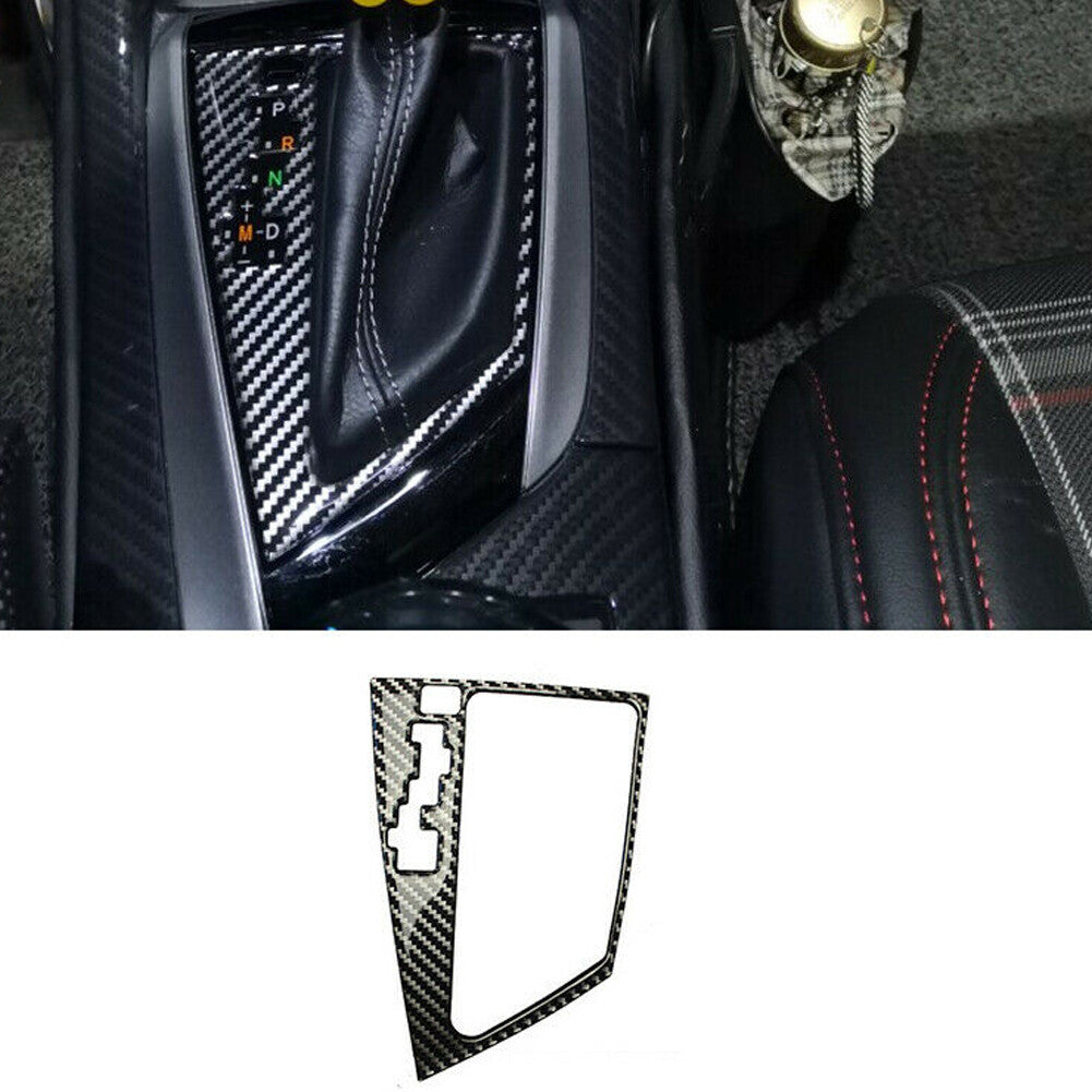 Carbon Fiber Interior Gear Shifter Panel Cover Trim for Toyota for Corolla 2014-2018