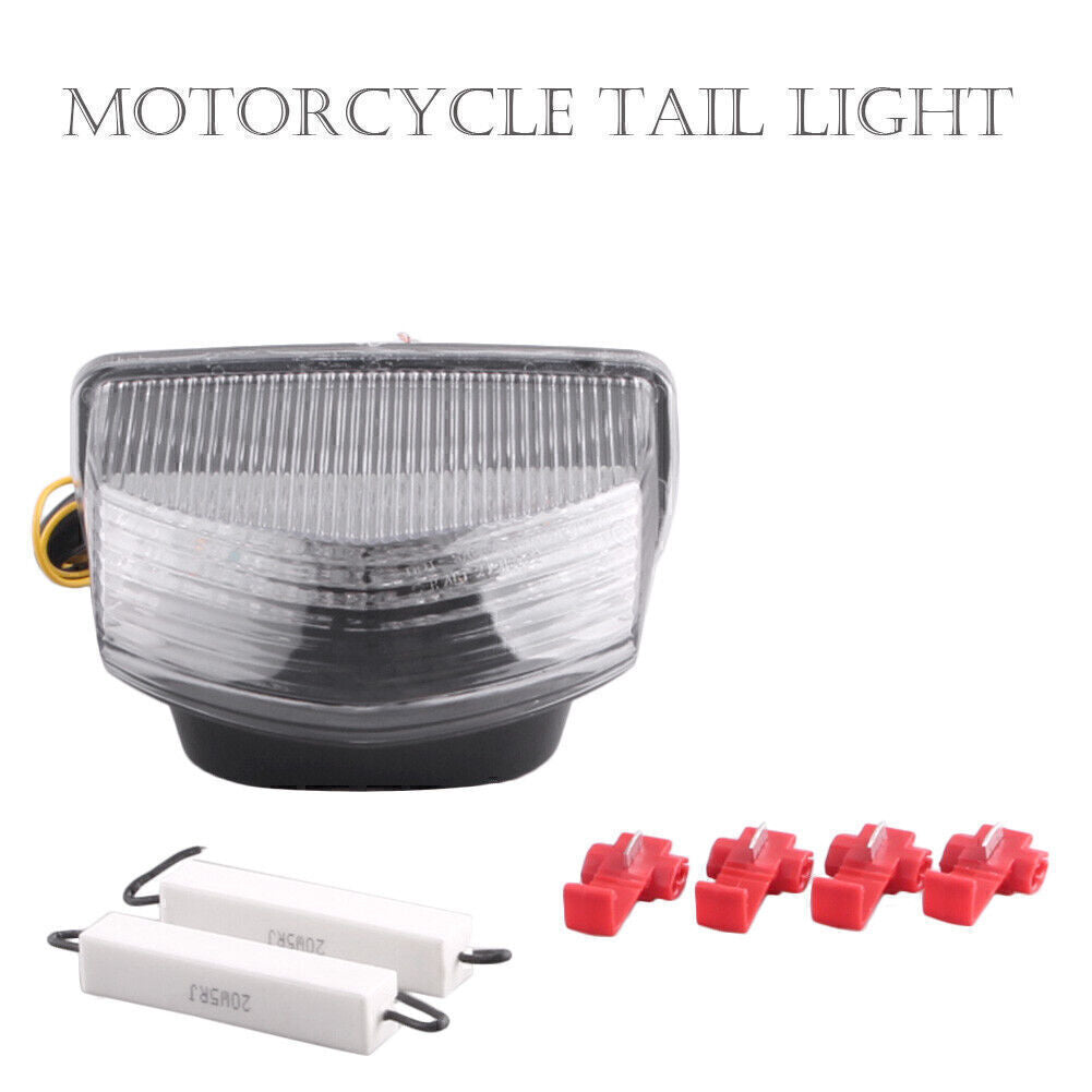 Clear LED Tail Light Turn Signals Lamp Fit for HONDA CBR600RR 2007-2011