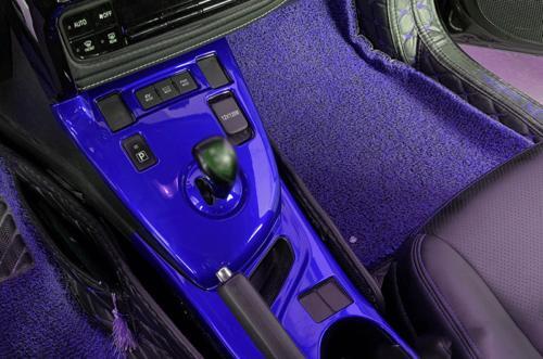 Blue ABS Gear Box Shift Cup Holder Panel Cover 2X for Toyota for Corolla 2014-2018