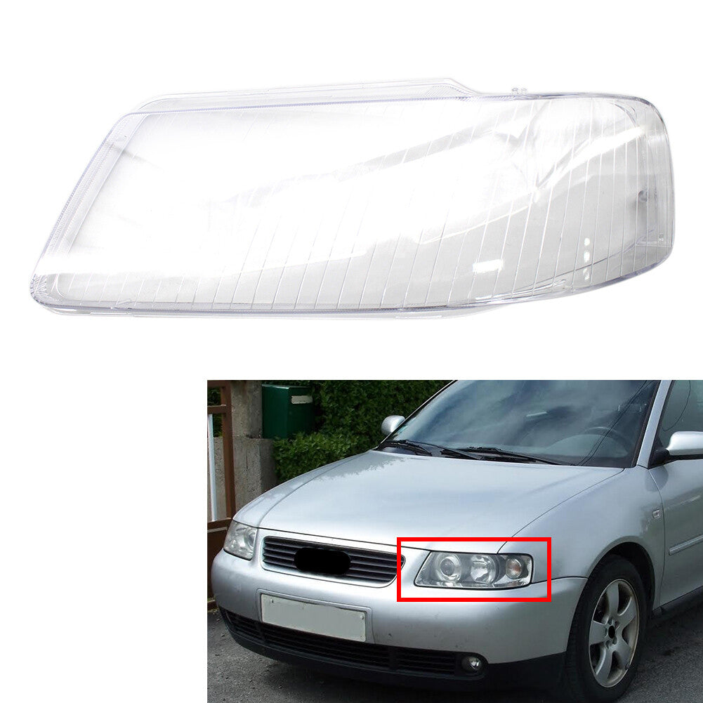 Transparent Car Headlight Headlamp Lens Cover for Audi A3 2001-03