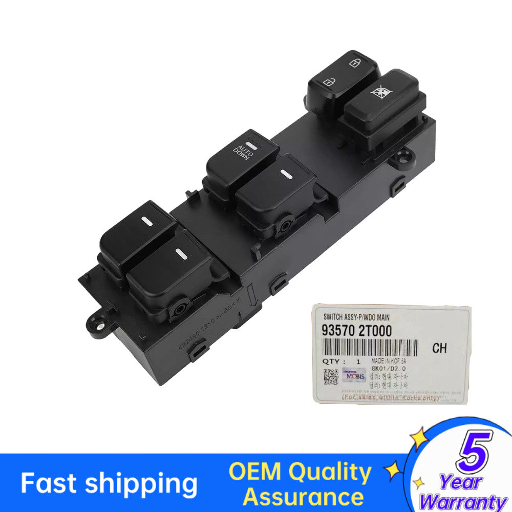 Equipment Manufacturer ( ) Specification for Kia Optima 2010-13 935702T000 Driver's Side Main Window Switch Control