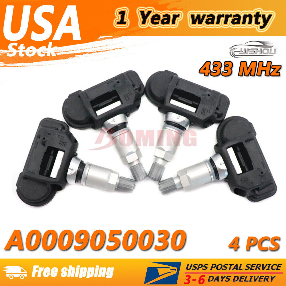 4Pack TPMS Tire Pressure Sensor for MERCEDES A0009050030 A0009057200 0025408617