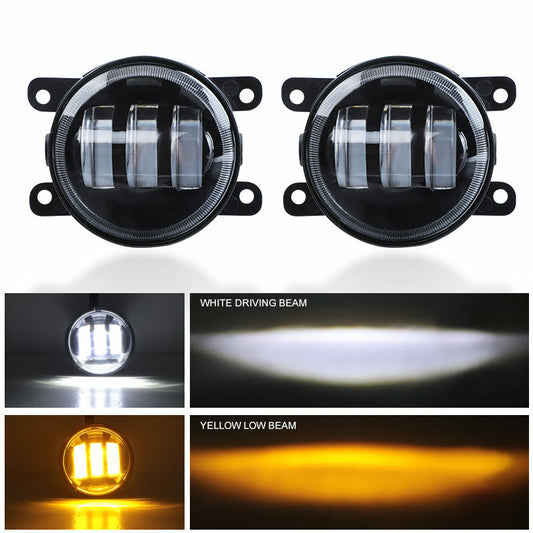 2Pcs 3.5 inch 30W LED Driving Lamp Fog Light for Jeep for Wrangler JK 2 Door 07-15