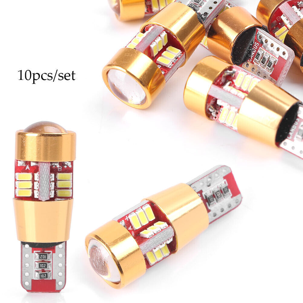 10x LED anti-collision error no car side wedge bulb white 5W T10 3014 27SMD