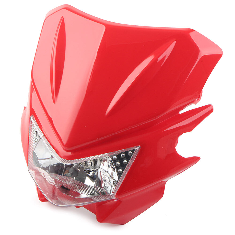 Frontscheinwerfer Scheinwerferverkleidung Hi/Lo f¨¹r Street Fighter Dirt Bike Rot