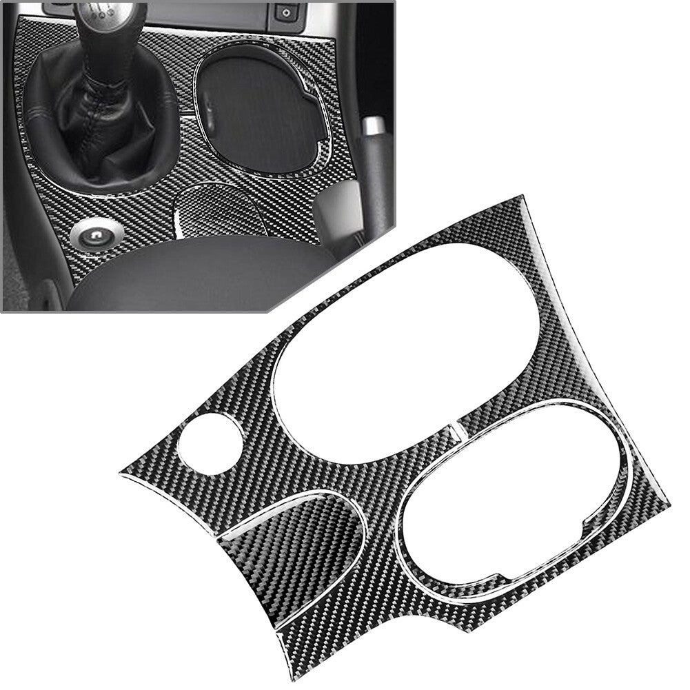 Center Console Gear Shift Panel Trim Black Fit for Chevrolet for Corvette C6 2005-13 LHD