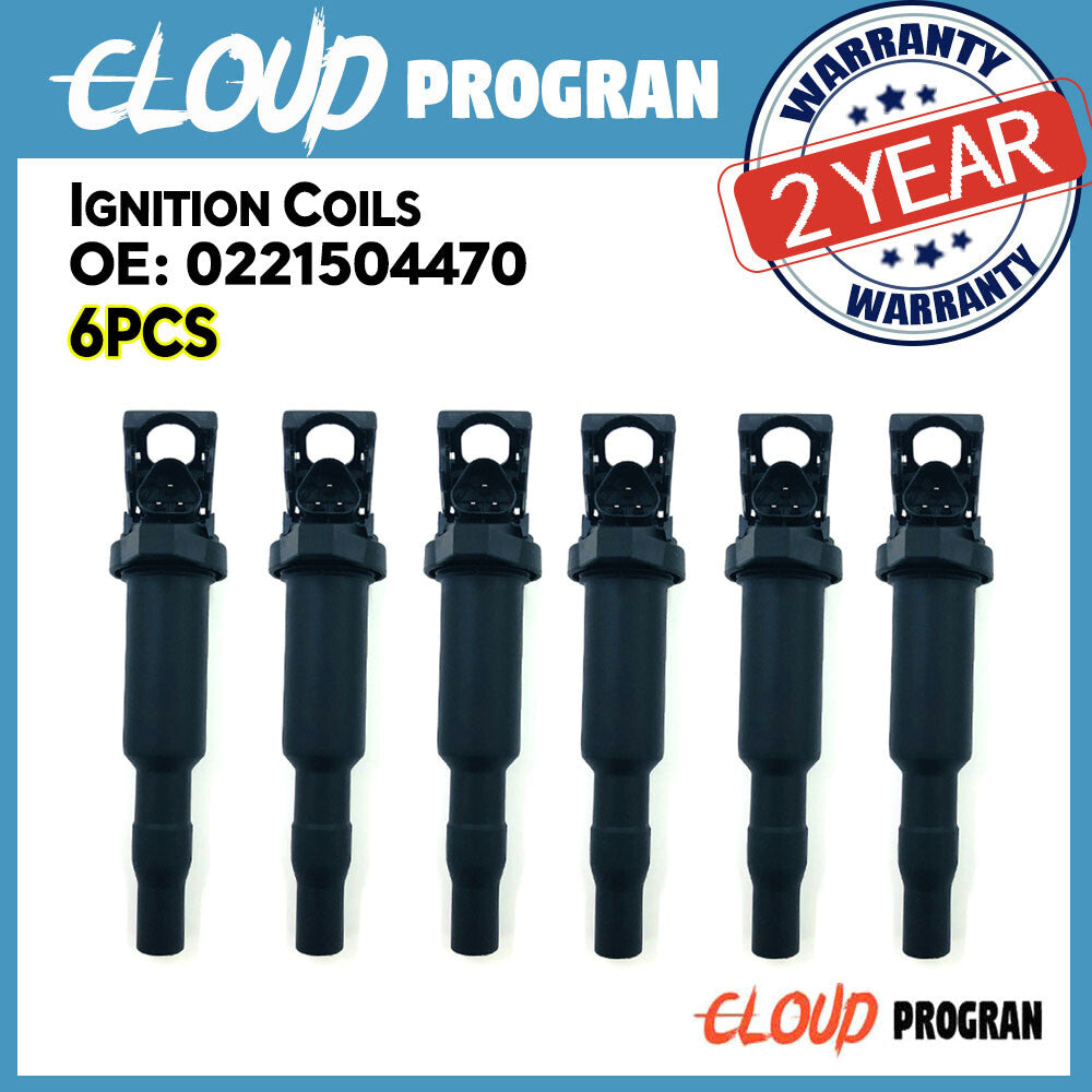 6X Ignition Coil Spark Plug for BMW 128i 335i 328i 528i 535i X3 X5 UF592