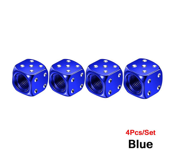 4-piece car tire valve cover rod air dust cover dustproof blue nail for Peugeot