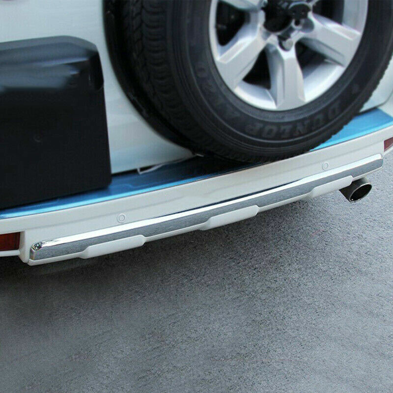 for Toyota Prado FJ150 2010-2017 Chrome ABS Rear Bumper Protector Cover Guard 1x