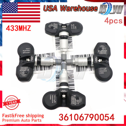 4PCS NEW TPMS TIRE PRESSURE MONITOR SENSOR 36106790054 For 2007-2013 for Mini Cooper