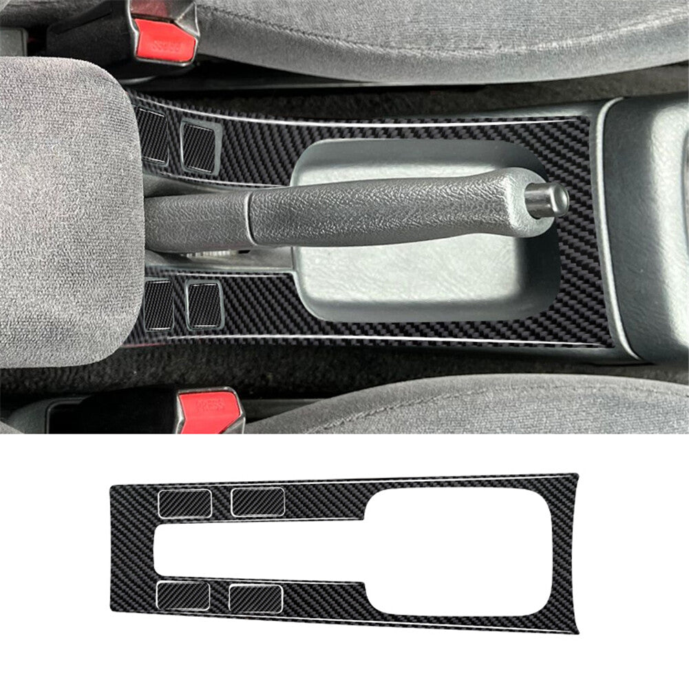 Carbon Fiber Interior Handbrake Panel Cover Trim for Honda for Civic 1999-2000