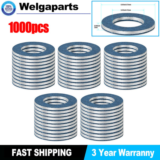 1000x 12mm Oil Drain Plug Crush Washer Gasket 90430-12031 for TOYOTA for LEXUS for SCION