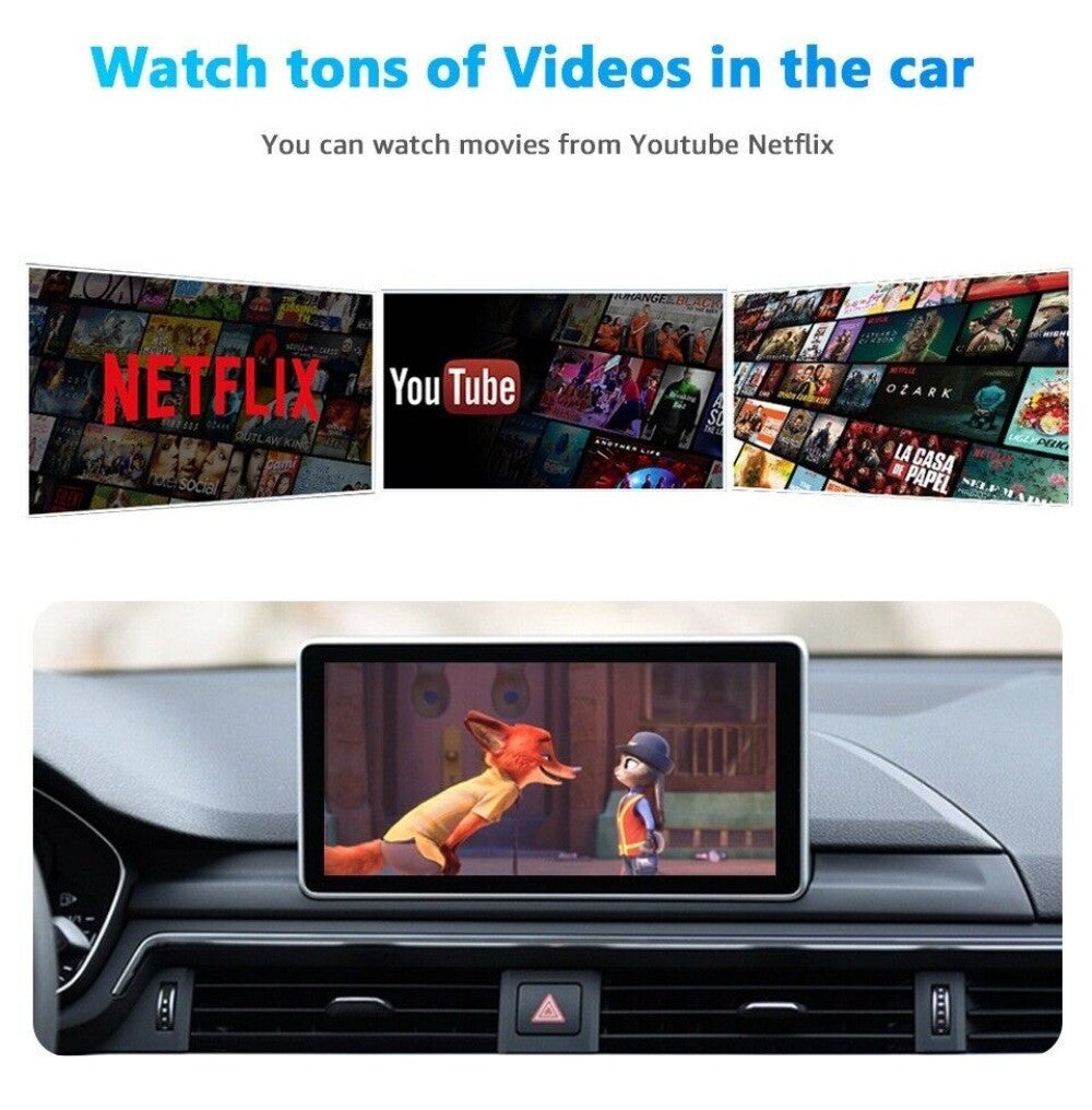 AI Box 2+8G CarPlay Wireless Android Quad-Core Automatic Adapter for Car Multimedia Video