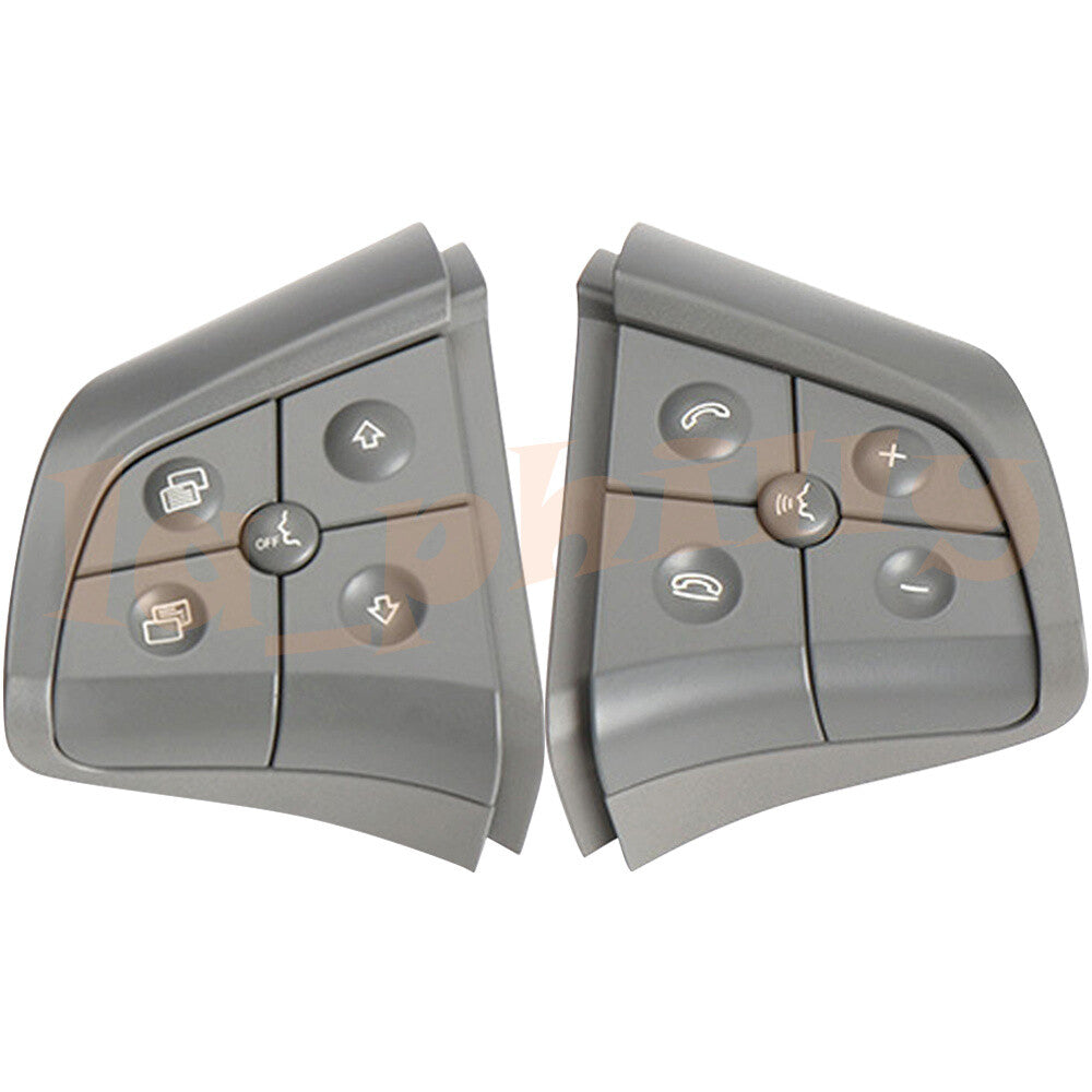 1 Pair Fit for Mercedes-Benz W164 W251 W245 Steering Wheel Switch 5 Button Gray