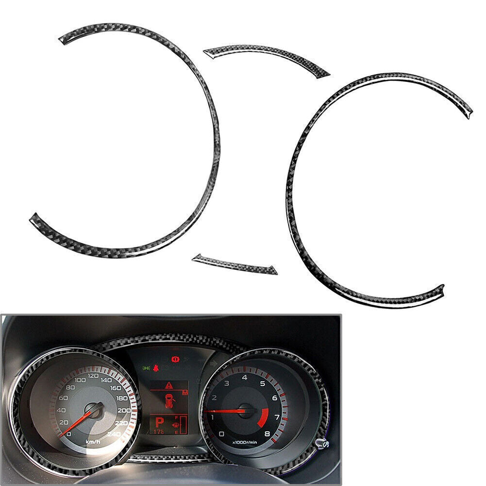 Carbon Fiber Speedometer Panel Trim Ring for Mitsubishi Lancer EVO X MR 08-2015