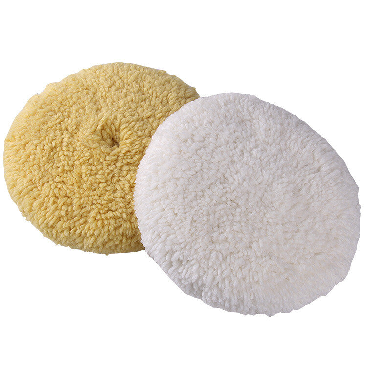 6-inch wool polishing pad, natural double-sided polishing cutting pad, polisher cleaning