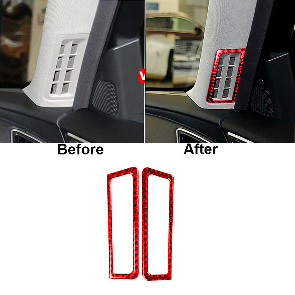 15-Piece Red Carbon Fiber Interior Protective Cover Kit for Infiniti Q50 and Q60 (2014-19)