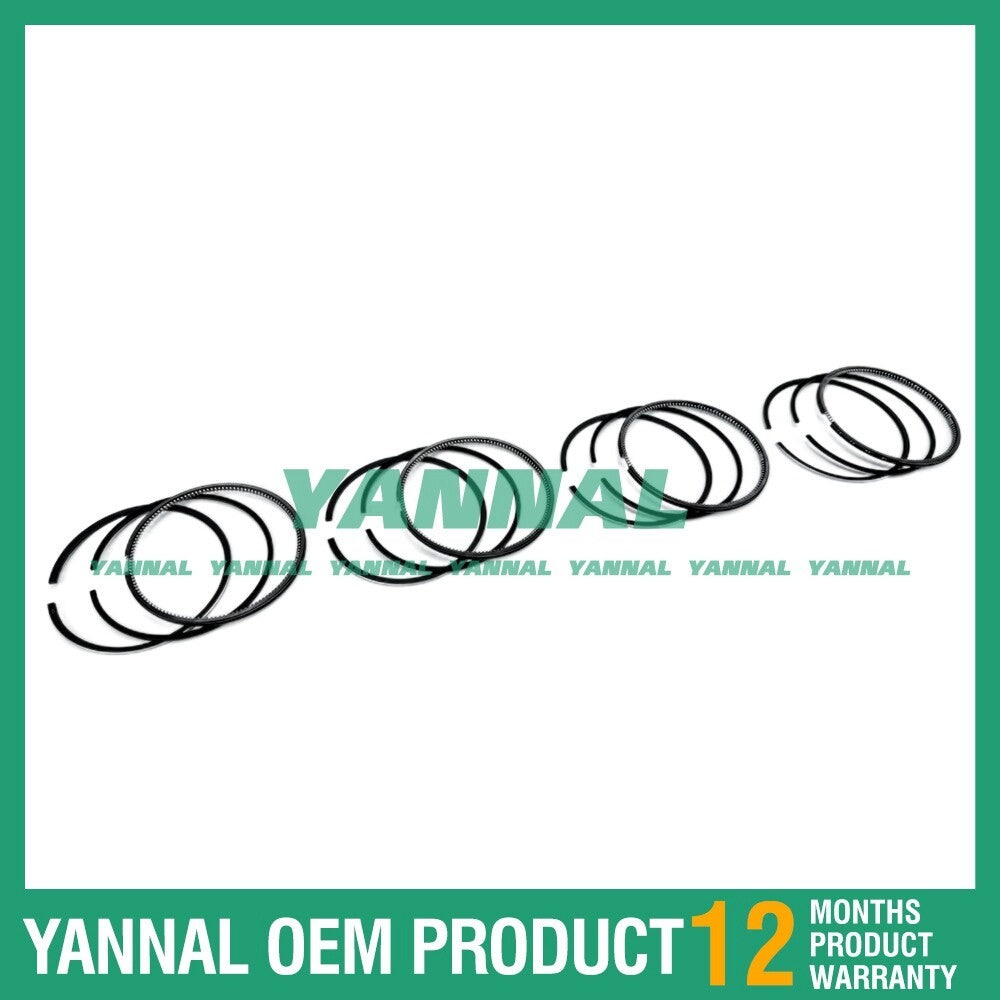 4-piece V2203 piston ring set STD for Kubota KL415 T430 B300B B300 skid steer loaders.