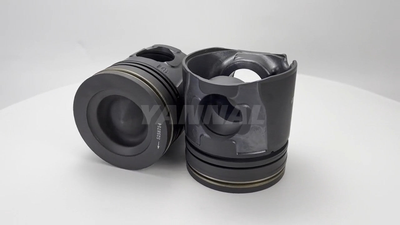 New 4x 5258754 Piston Kit STD for ISF3.8 Engine