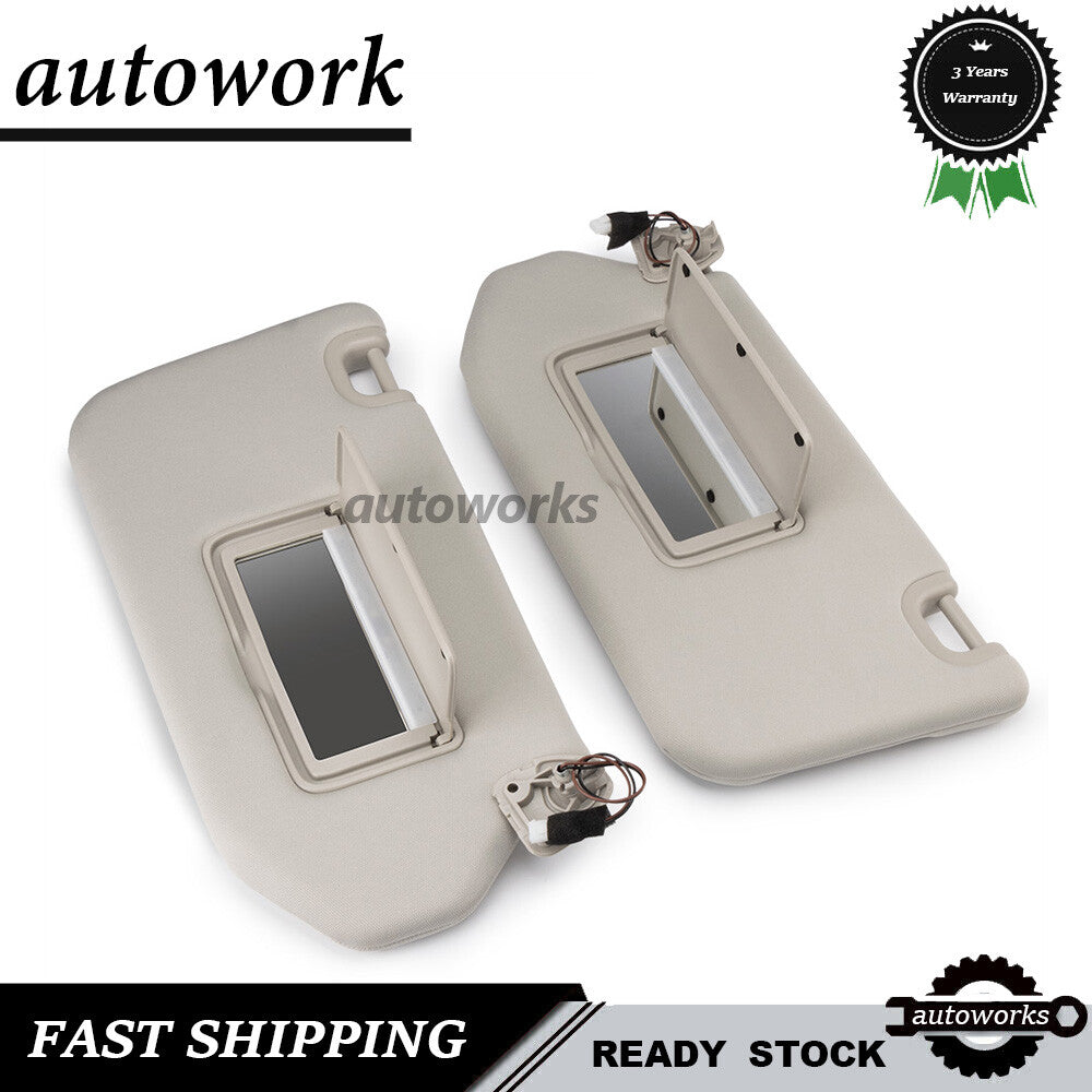 2PCS Left Right Sun Visor Fits for INFINITI QX60 2018 Luxury 3.5L 96400-9PB0A