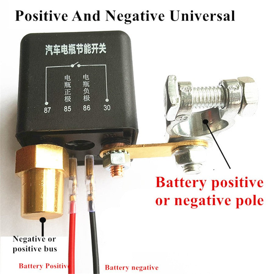 12V Car Battery Disconnect Cut Off Switch Master Kill Kit + Dual Wireless Remote