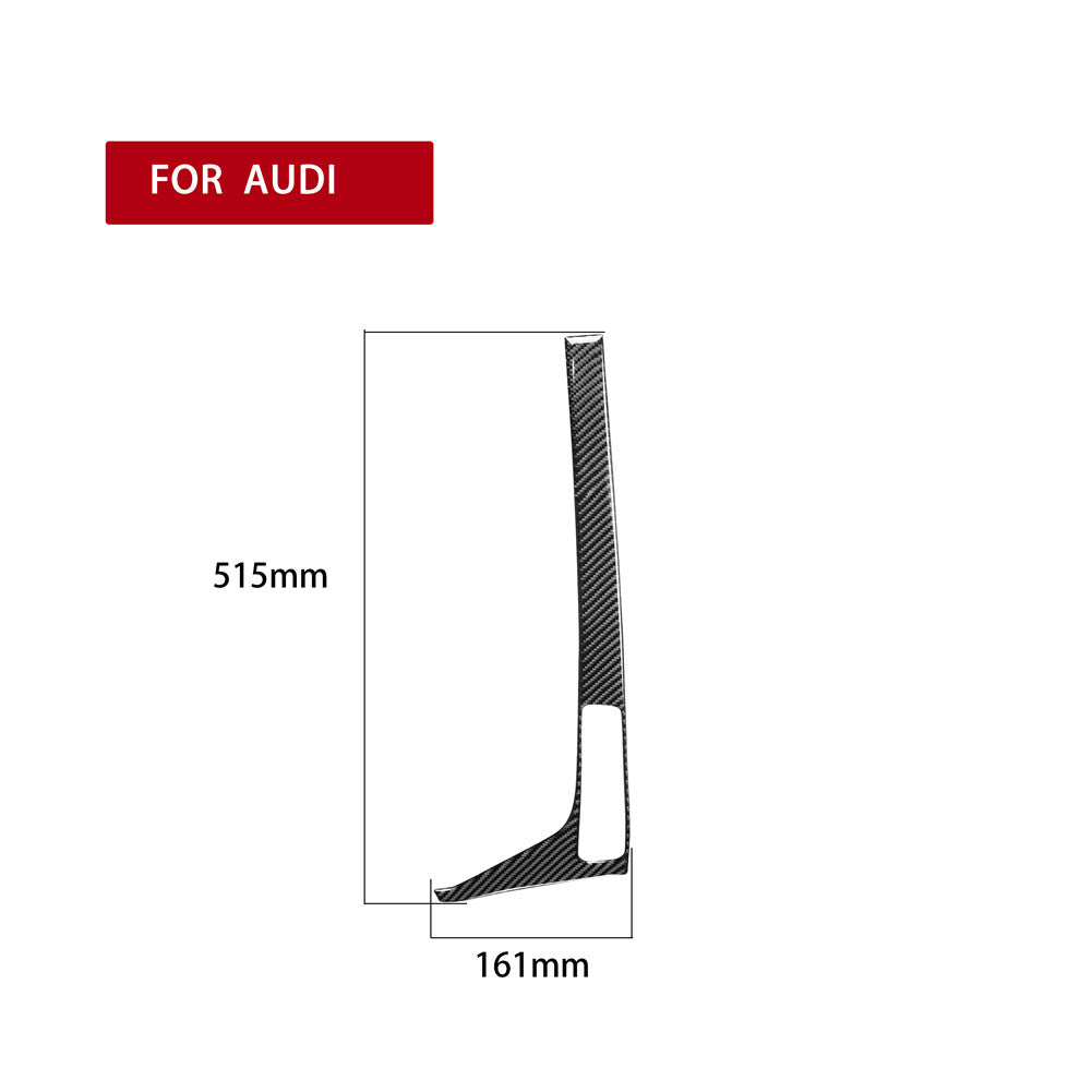 for Audi for A4 2017-2019 Carbon Fiber Gear Shift Panel Side Decorative Cover Trim