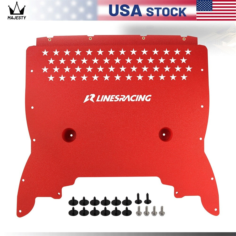 Oil Cooler Skid Plate Aluminum for BMW F90 M5/M5 LCI S63 4.4L 2018-2023 Red