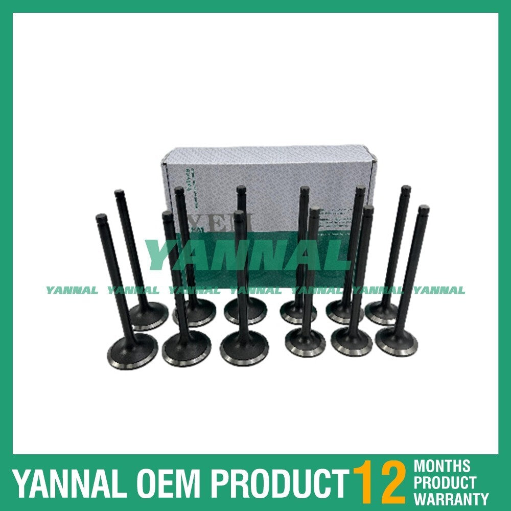 New 6D105 intake and exhaust valve kit for Komatsu PC200-2 excavators