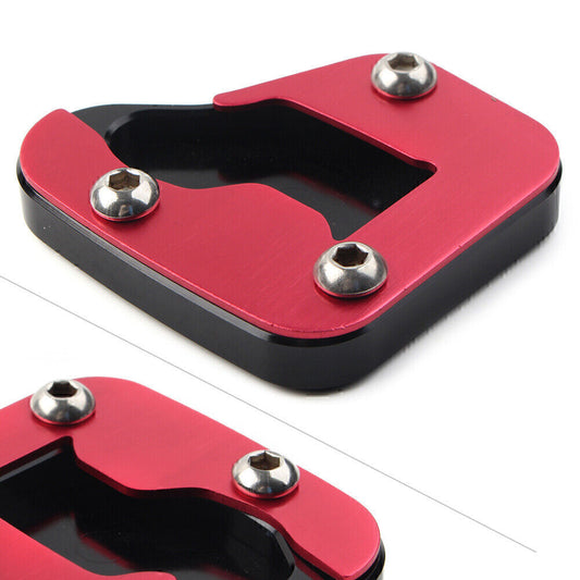 Seitenst?nder Fu? Vergr??erung Platte Pad Rot F¨¹r for SUZUKI HAYABUSA 2008-2020