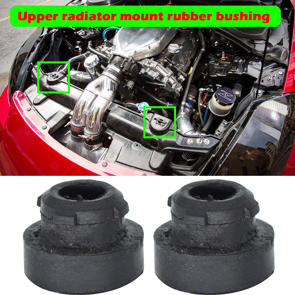 2x for Nissan 180SX 200SX 240SX S13 S14 S15 350Z 370Z Radiator Rubber Mount Bush
