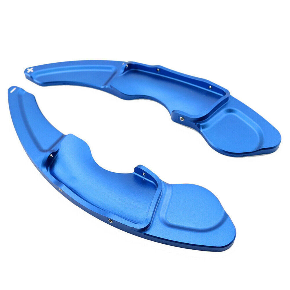 for Lexus RC NX IS Pair Blue Steering Wheel Shift Paddle Shifter Extension Trim