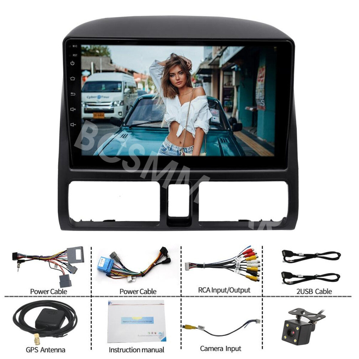 Fit for Honda CRV 2002-2006 Android 13 Car Stereo Radio GPS WIFI FM Player Cam