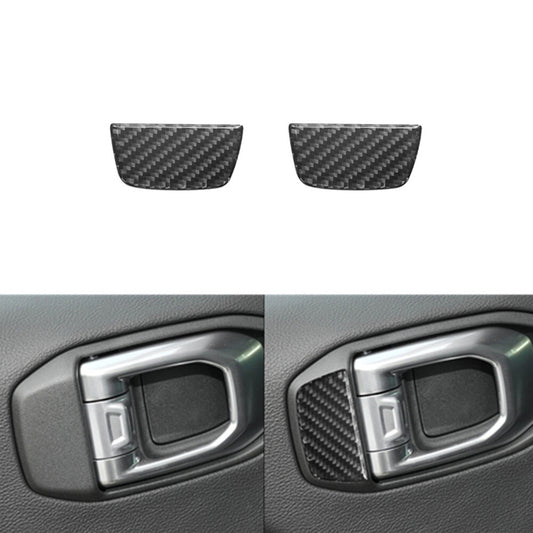 Carbon Fiber Rear Door Handle Cover for Jeep for Wrangler JL 2018+ Gladiator 2020+